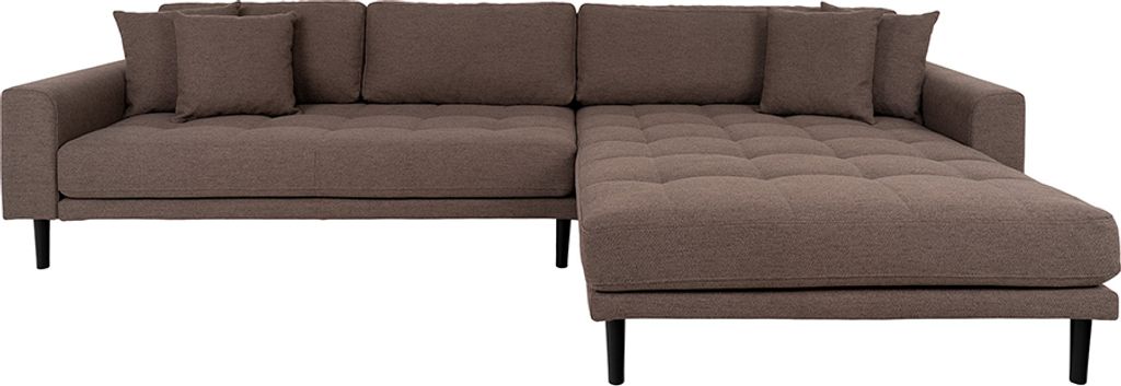 House Collection Ecksofa Milo Lounge Sofa Rechts Braun