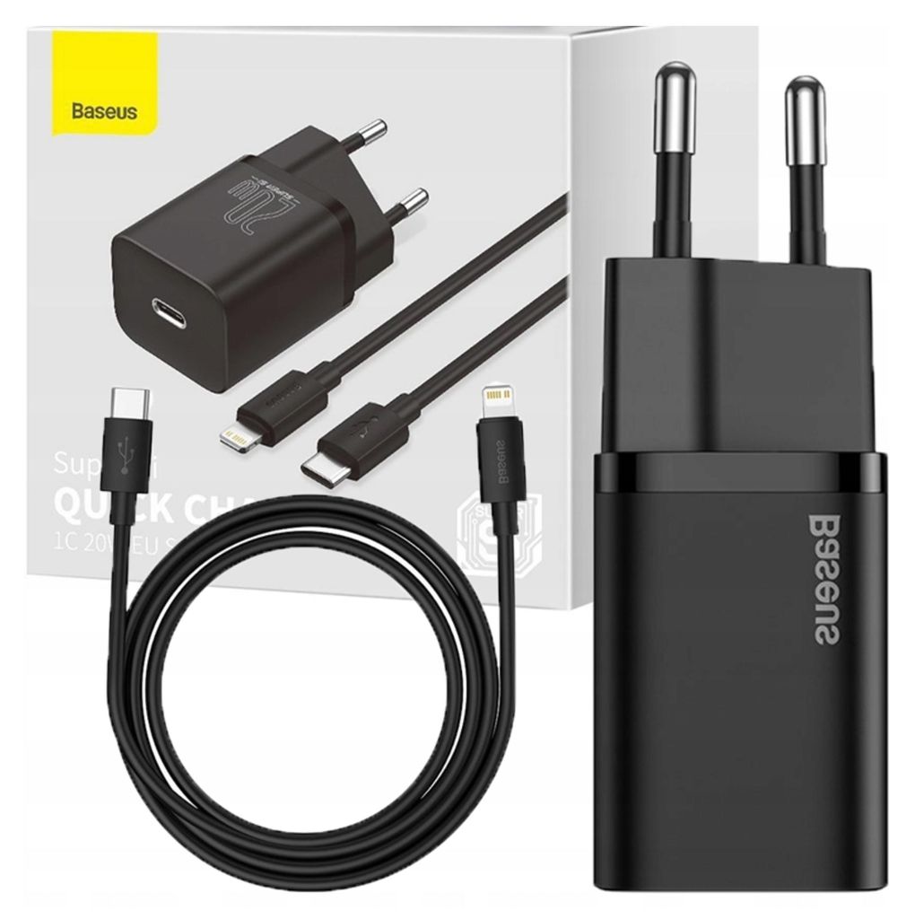 Baseus Rychlá nabíječka Usb Type C 20W Lightning kabel 1M Obrázek produktu 