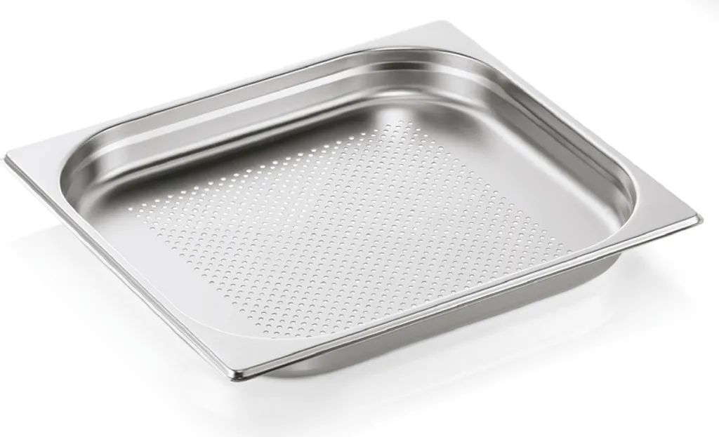 Contenitore Gastronorm Forato 2/3 H40mm - Inox per Chef