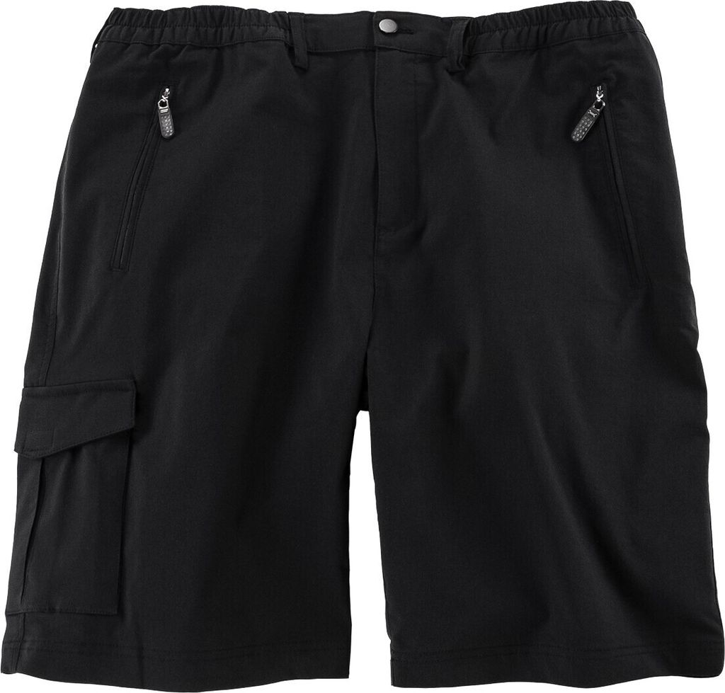 Outdoor Bermuda schwarz Gummibund Abraxas Übergröße