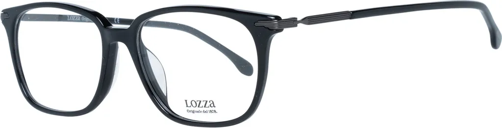 Lozza VL4089 Homme Noir 53mm - Lunettes de Vue Légères et Confortables