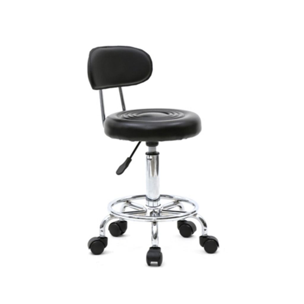 FCH Drehhocker Mit Rückenlehne Rollhocker höhenverstellbar Produktbild 