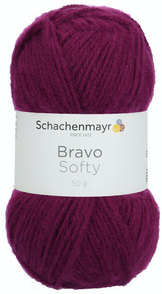 Schachenmayr Bravo Softy, 50g Brombeer Handstrickgarne Produktbild 