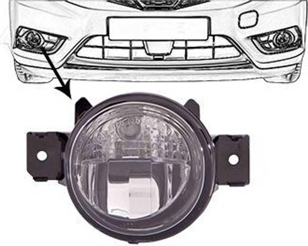 VAN WEZEL 3341996 - OE 266001HA0A Nebelscheinwerfer, rechts für Note (E12), Pulsar