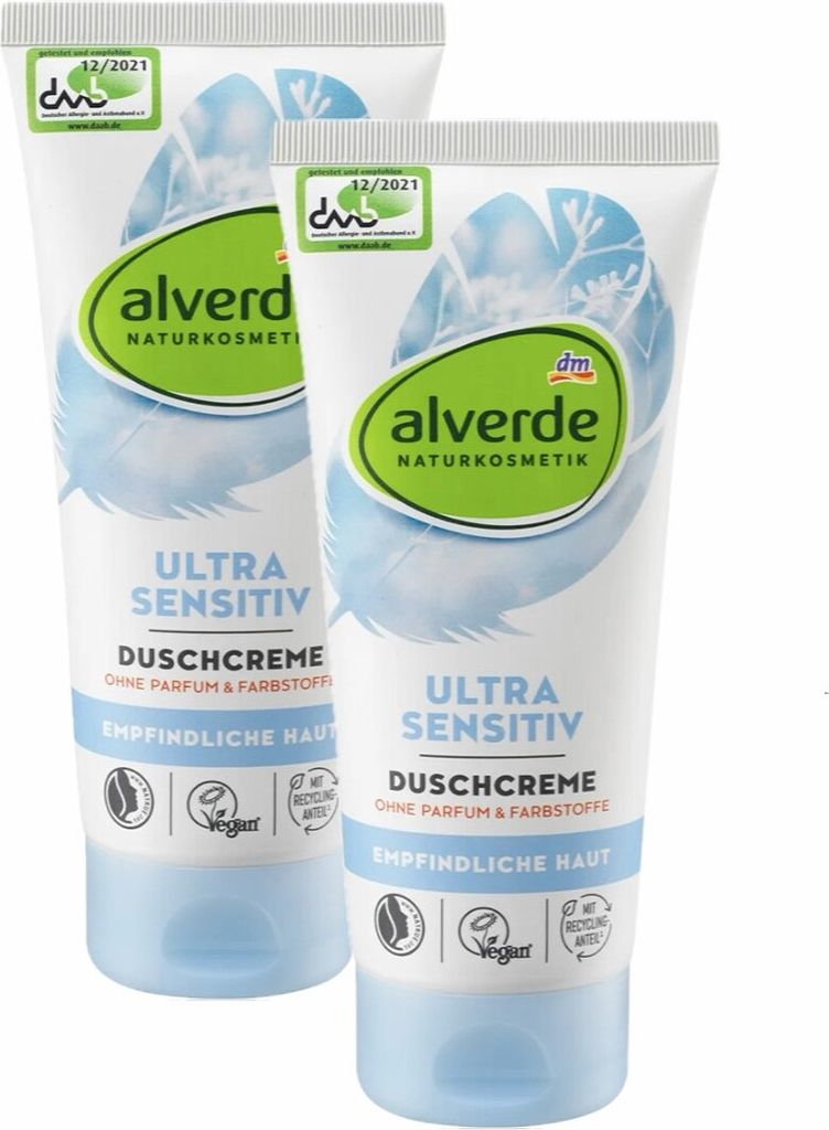 2 x alverde Naturkosmetik - Cremedusche Ultra Sensitiv (2 x 200 ml)