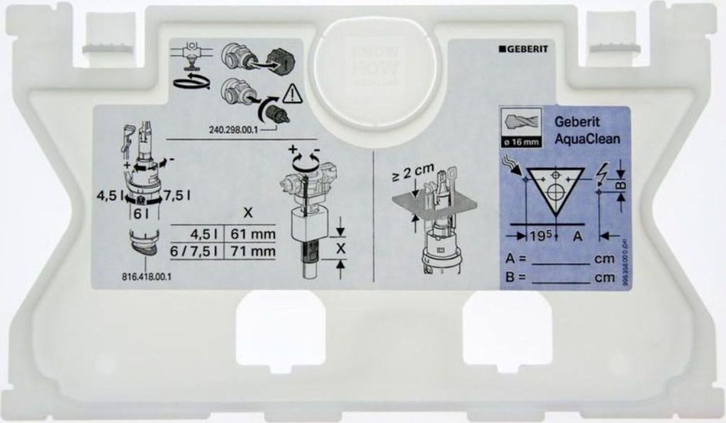 Geberit Schutzplatte zu Sigma UP-Spülkasten, 1 Stk. Produktbild 