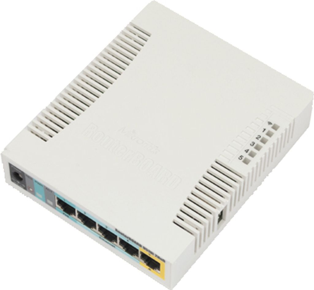 Mikrotik RB951Ui-2HnD, Internal, 7 - 31, -20 - 50 °C, 16-QAM, 64-QAM, BPSK, CCK, DBPSK, DQPSK, DSSS, OFDM, QPSK, IEEE 802.11b, IEEE 802.11g, IEEE ...