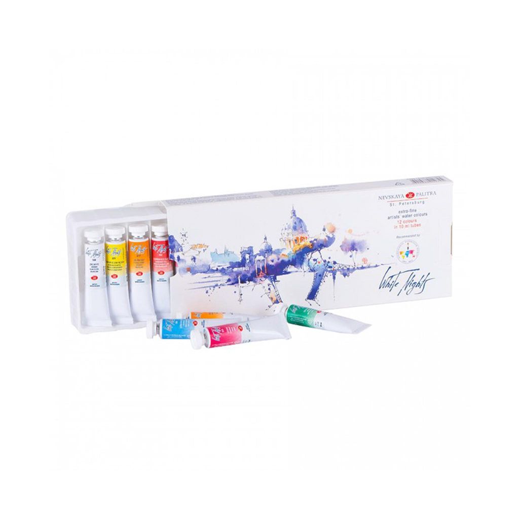 White Nights Aquarell Set IWS Selection, 12 x 10 ml Tuben