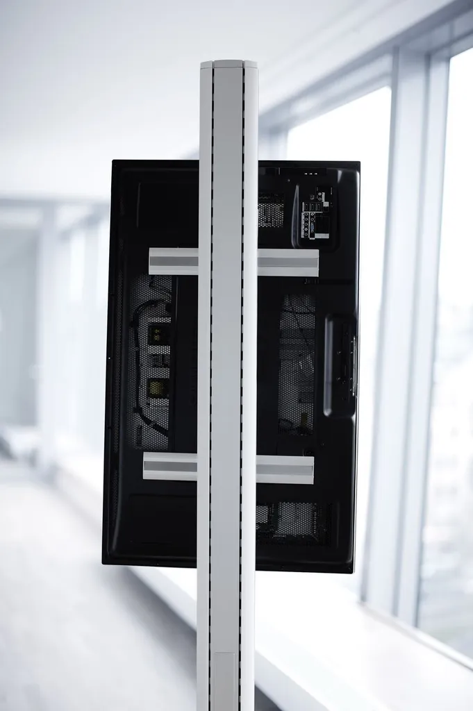 Support de Rail Universel SMS Flatscreen Argent pour Fixation d'Écran