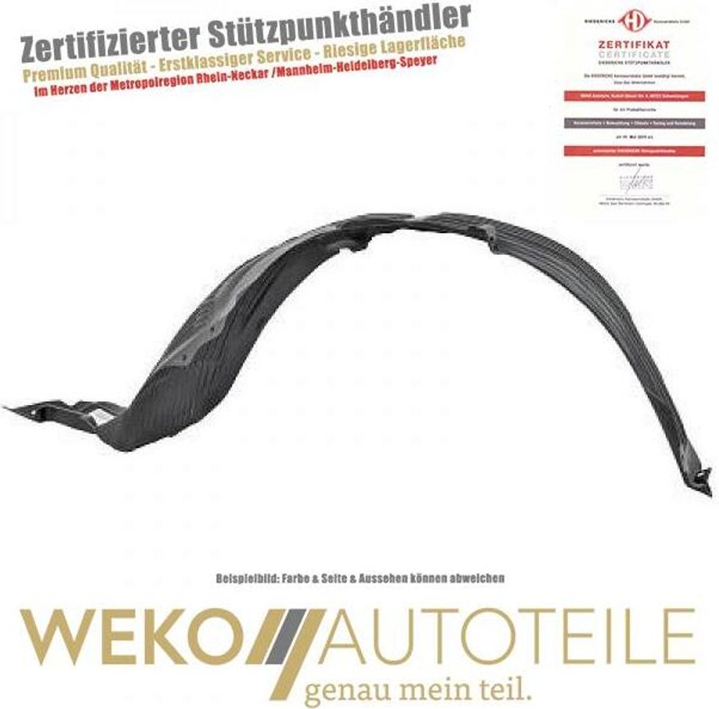 Verkleidung Radhaus vorne rechts DIEDERICHS 6506008 für KIA