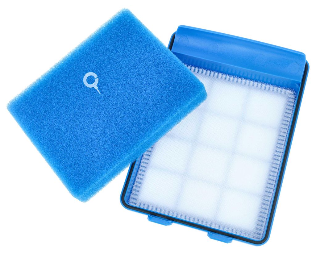 vhbw 1x Schaumstoff-Filter, 1x Gewebefilter Ersatz für Philips CP0484/01 für Staubsauger