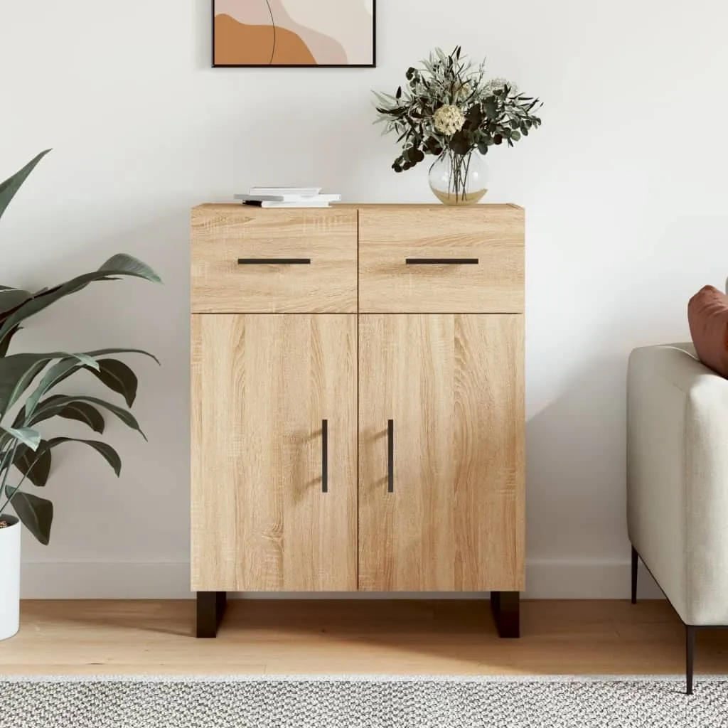 Credenza Rovere Sonoma 69,5x34x90 cm - Mobile Contenitore Robusto