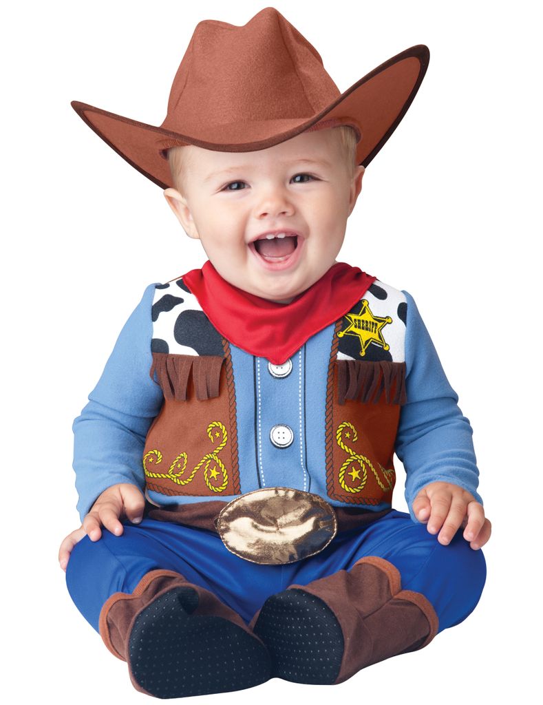 Cowboy-Babykostüm Kleiner Sheriff bunt