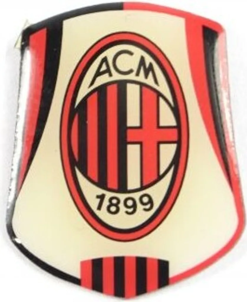 AC Milan Stemma Distintivo Metallo BS3615 - Spilla Ufficiale Rossonera