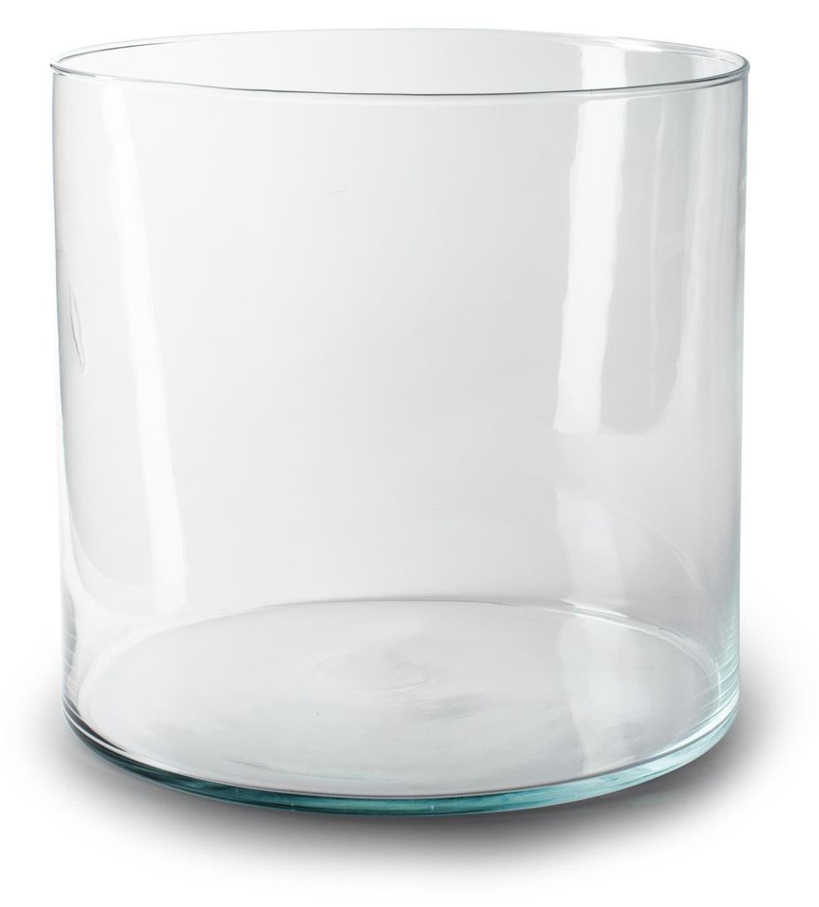 Glasvase Zylinder MARACANA H. 29cm D. 29cm rund transparent Produktbild 