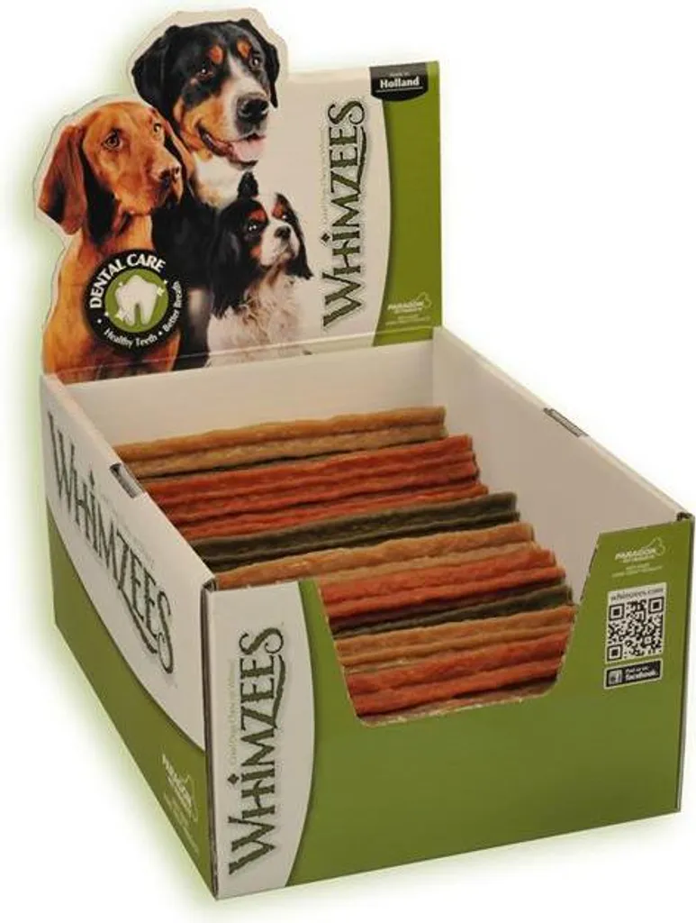 Whimzees Stix L présentoir de 50 pièces - Stick dentaire naturel chien