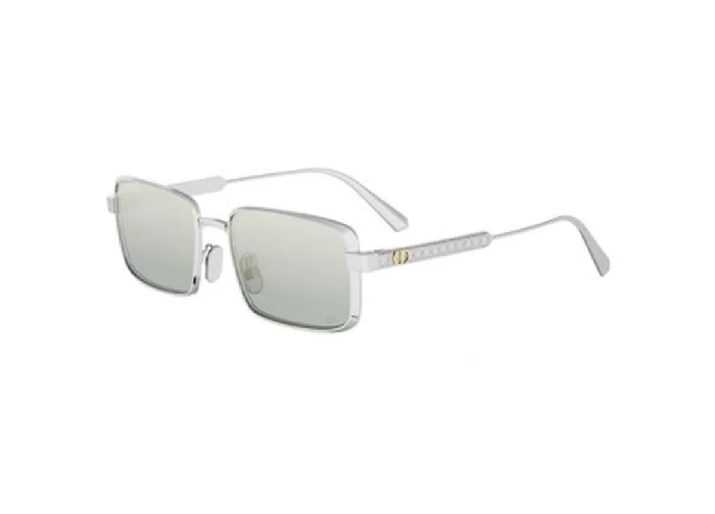 Lunettes soleil DiorCannage S2U argent et bleu pour conduite et plage