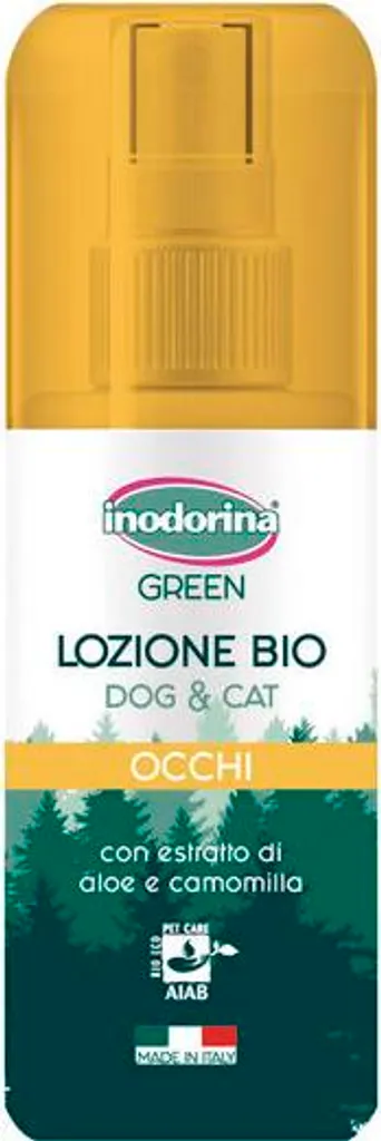 Inodorina Green Lozione Oculare 100ml: Pulizia Occhi Cane e Gatto Bio