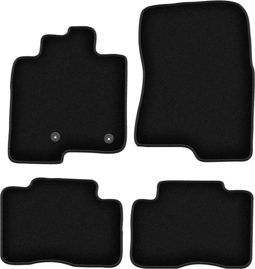 Tappetini Auto Velluto Mitsubishi Pajero IV Corto (06-18) Nero Set 4pz