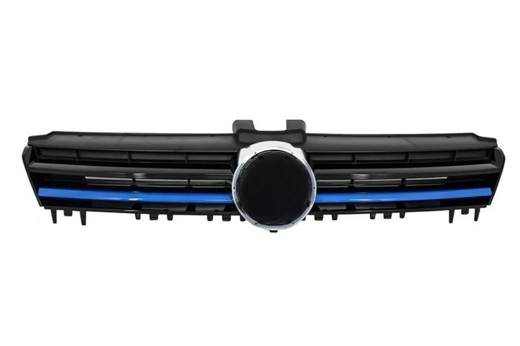 Calandre Centrale Golf 7 Noire et Bleue en ABS Haute Résistance 12-17