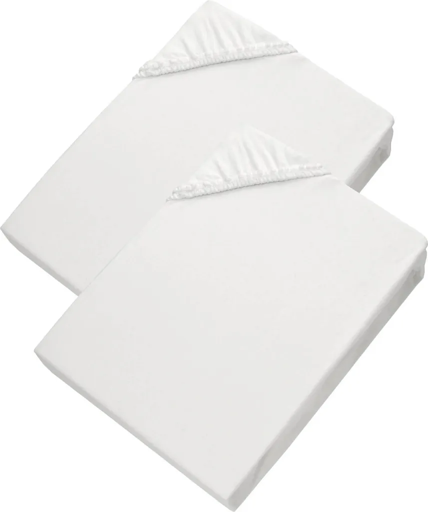 Set 2 Lenzuola con Angoli ESPRIT Premium Bianco 100x200 cm Cotone Jersey
