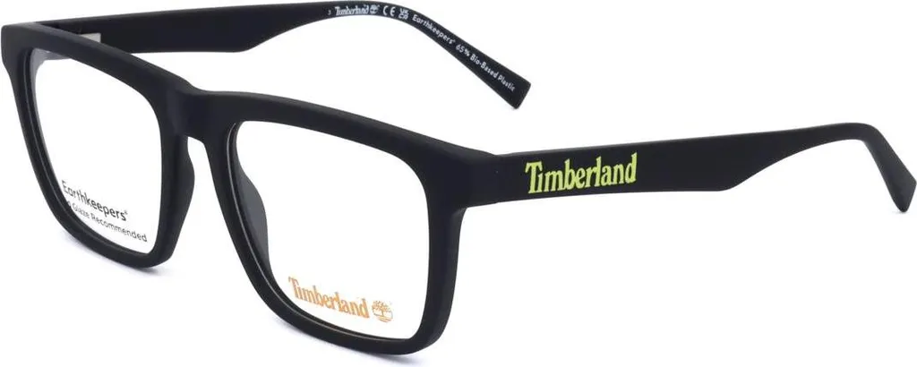 Monture de lunettes rectangulaire Timberland TB1831 noir mat homme confortable