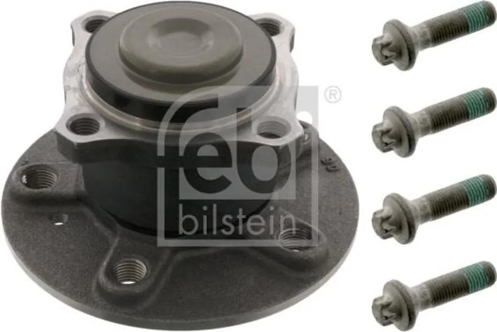 Kit roulement FEBI 46342 avec moyeu robuste pour Mercedes Classe B A
