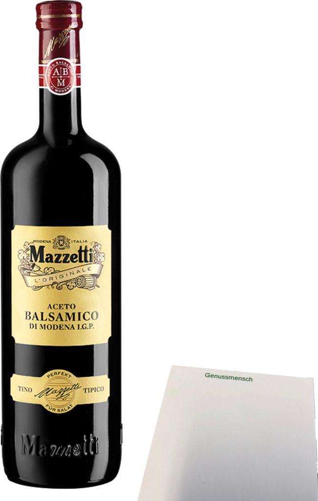 Mazzetti Aceto Balsamico di Modena Tipico Balsamessig (1l Flasche) + usy Block