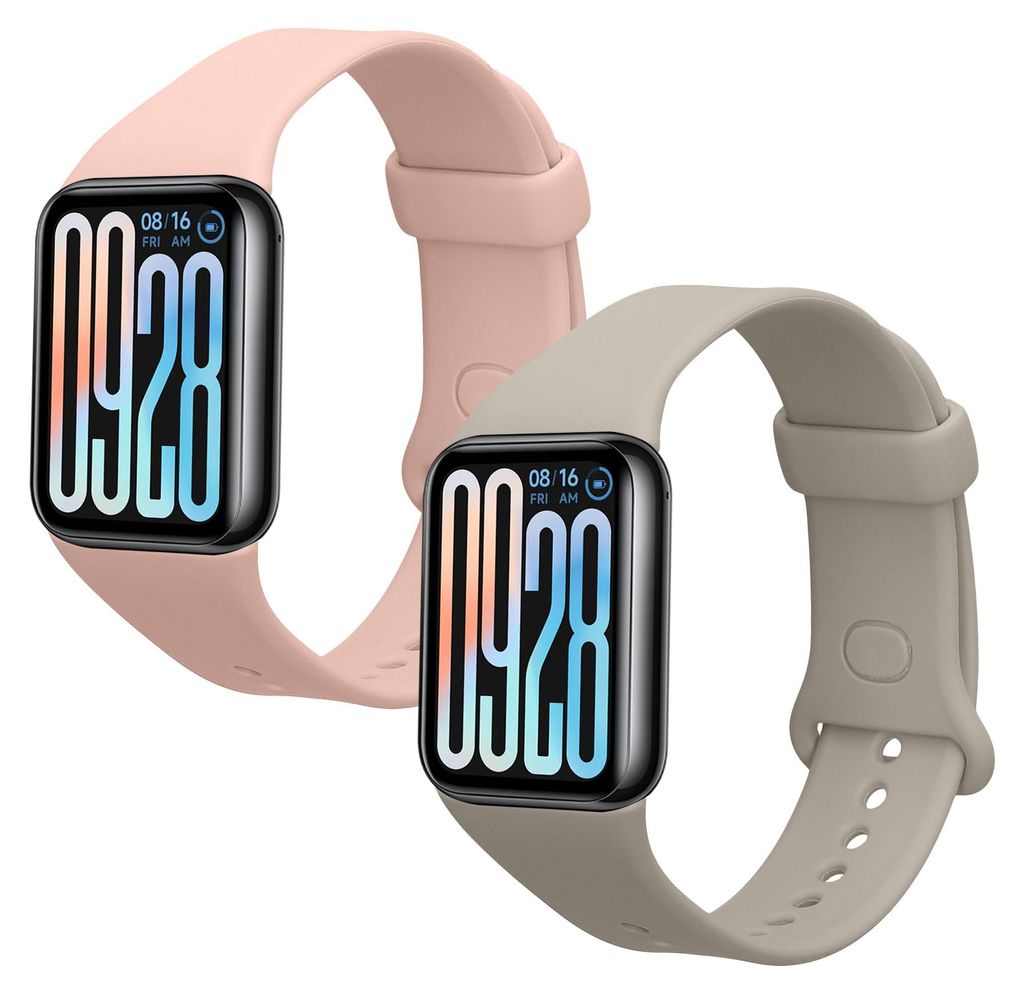 kwmobile 2x Uhrenarmband für Xiaomi Smart Band 8 Pro / Smart Band 9 Pro Armband - Fitnesstracker Band Set aus TPU Silikon - Ersatzarmband Smartwat...
