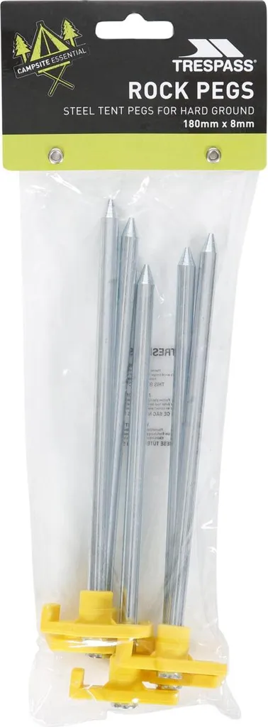 Sardines de tente Trespass Rockie pour sol pierreux et dur camping