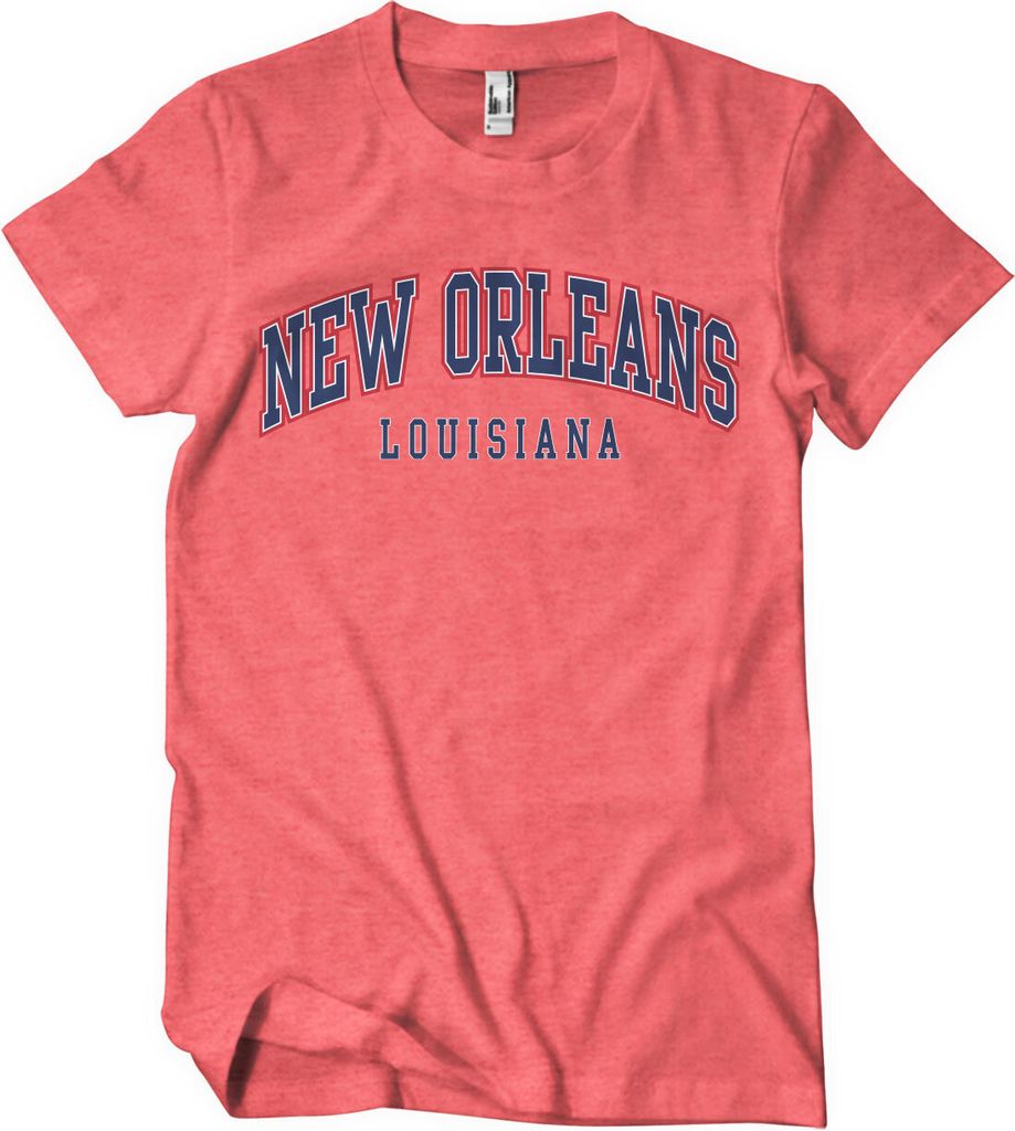 New Orleans - Louisiana T-Shirt - XX-Large - RedHeather