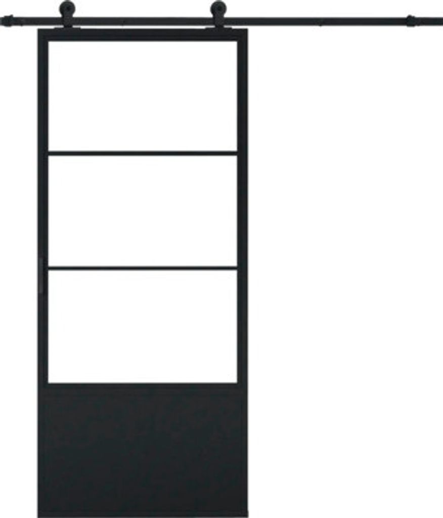 Pertura Schiebetür Komplett-Set Jarn 04 Clear 1000x2350 mm inkl. Laufschiene mit Rolle,Griff-Set