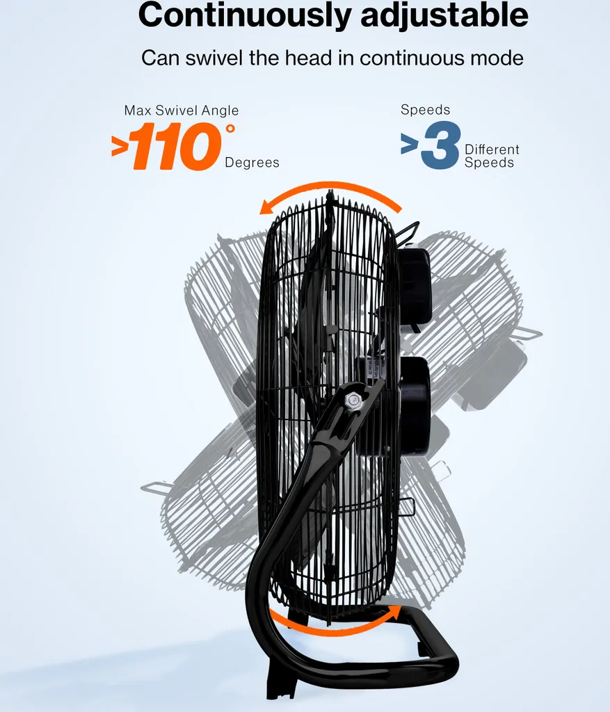Ventilatore Nero AERSON 75W 40cm | Macchina del Vento per Casa e Ufficio - 5