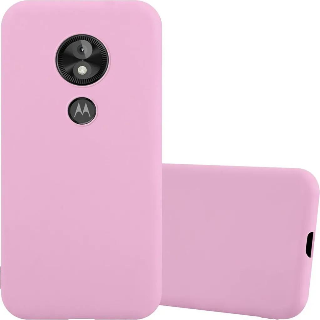 Cover Motorola E5 Play Cadorabo Rosa | Protezione in Silicone Morbido
