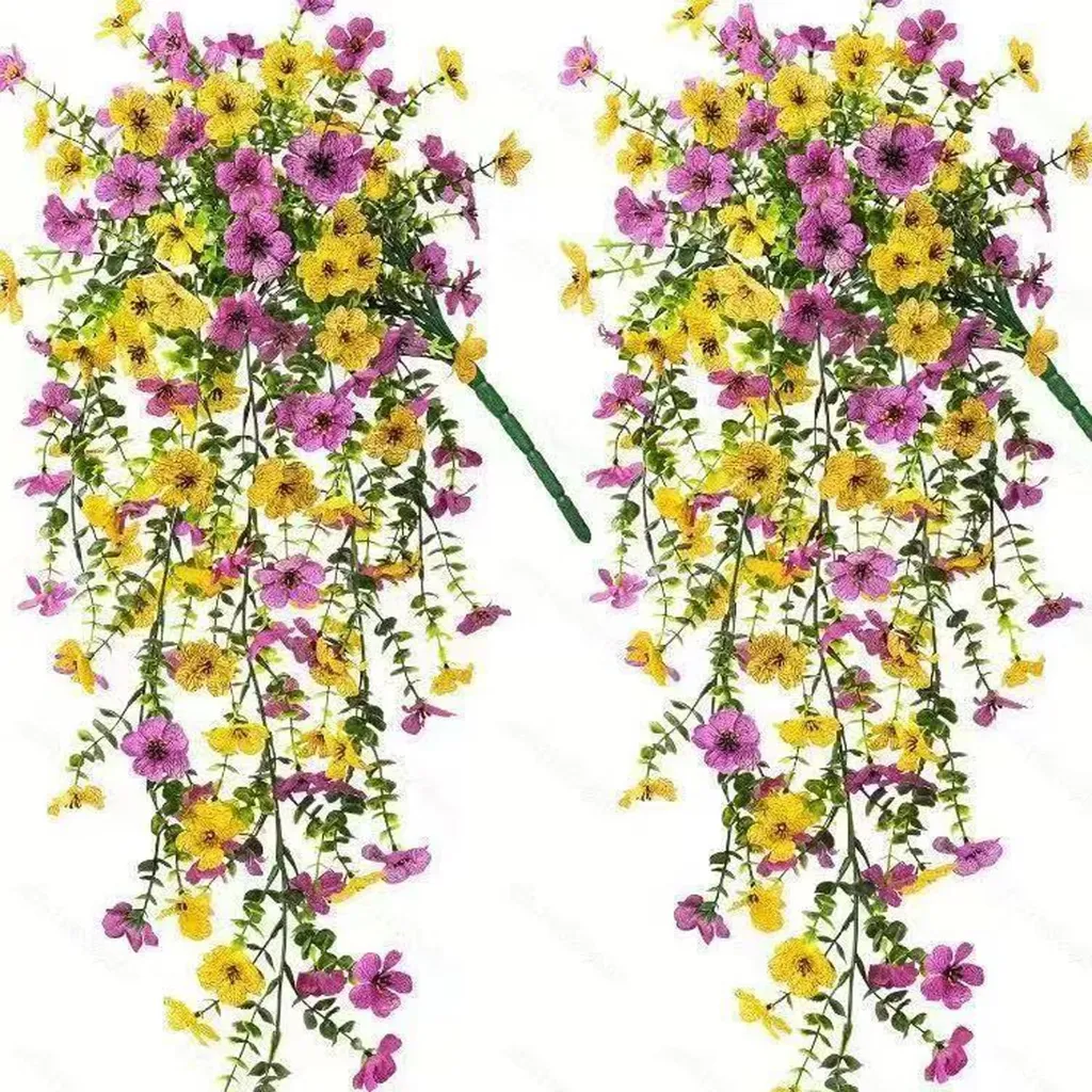 Fleurs artificielles extérieures sans entretien pour décorer le jardin
