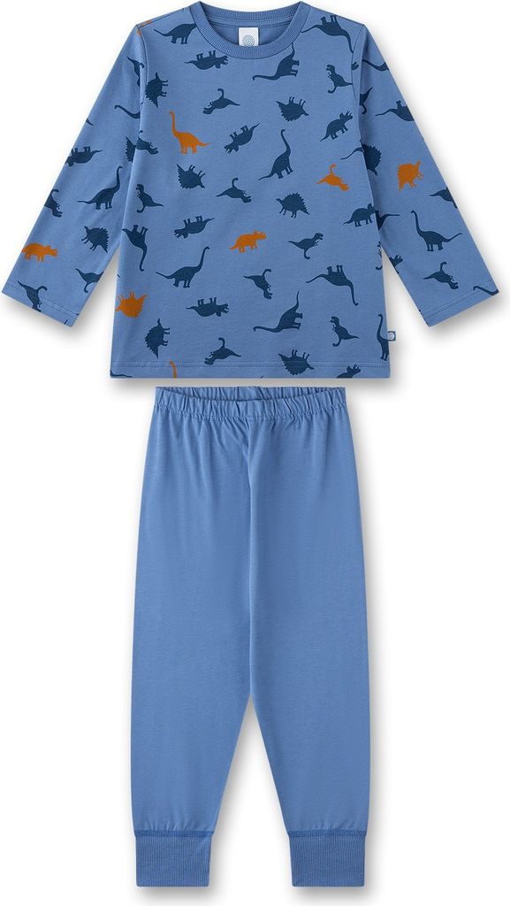 Sanetta Jungen-Schlafanzug lang blau Dino 140