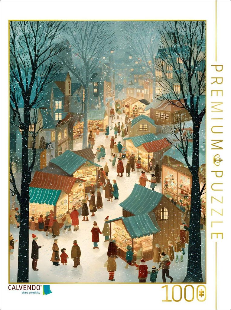 CALVENDO Puzzle Ein Motiv aus dem Kalender "Folk Art Seasons" | 1000 Teile Lege-Größe 64x48cm Foto-Puzzle für glückliche Stunden