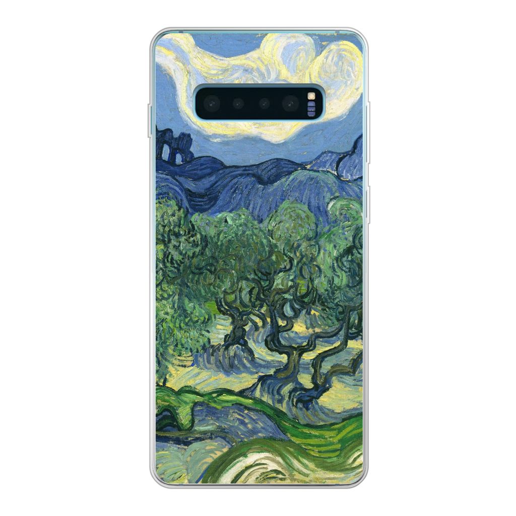 MuchoWow Handyhülle Schutzhülle Hülle für Samsung Galaxy S10 Lite Die Olivenbäume - Vincent van Gogh Silikon Softcase Handy Hülle - Schutz