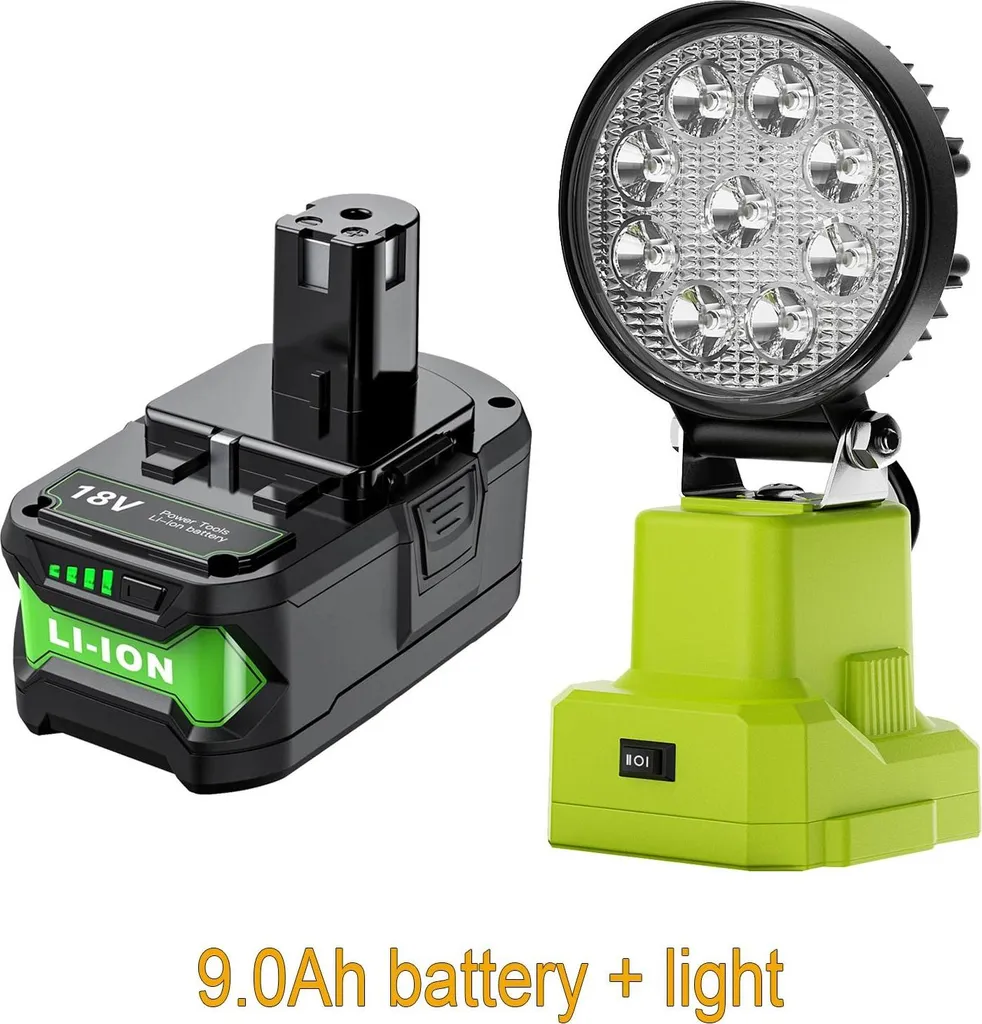 Batteria 18V 9.0Ah per Ryobi One+ con Celle 21700 Blu Cielo