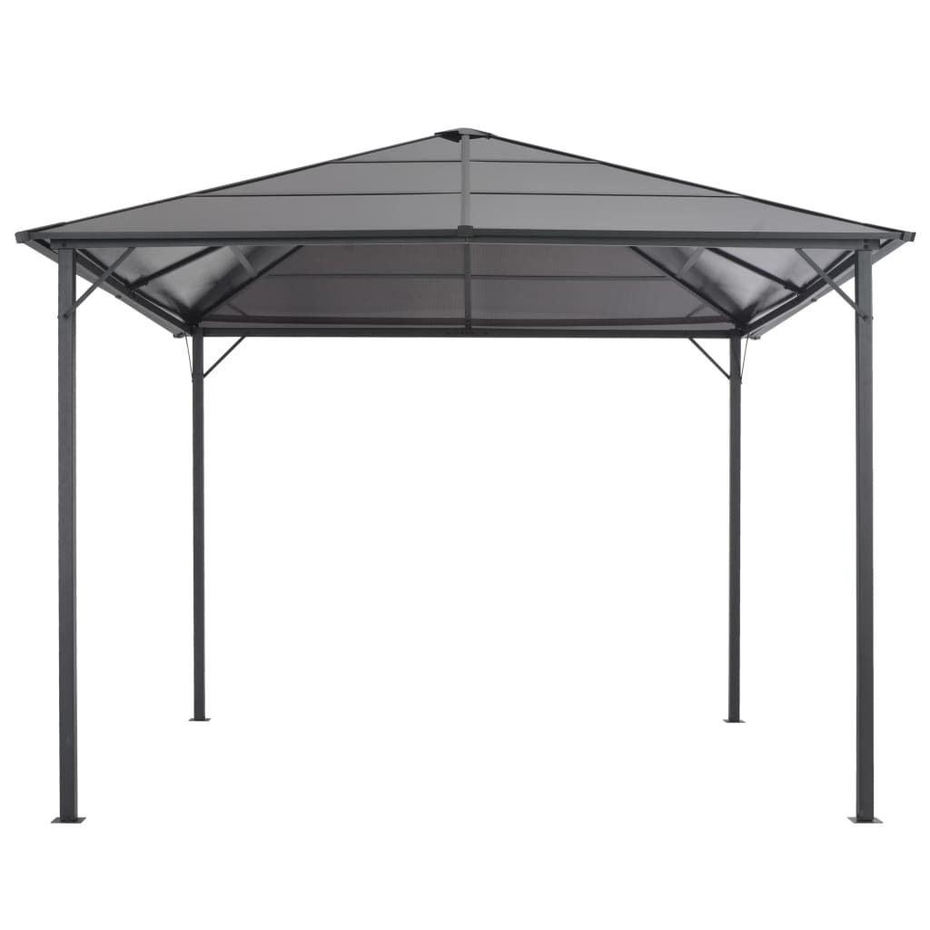 vidaXL Gartenpavillon mit Dach Aluminium 3×3 m Anthrazit Produktbild 