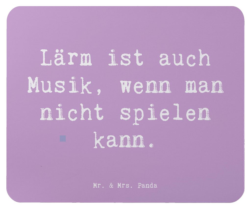 Mr. & Mrs. Panda Mouse Pad Spruch Schlagzeug Lärm - Produktbild 