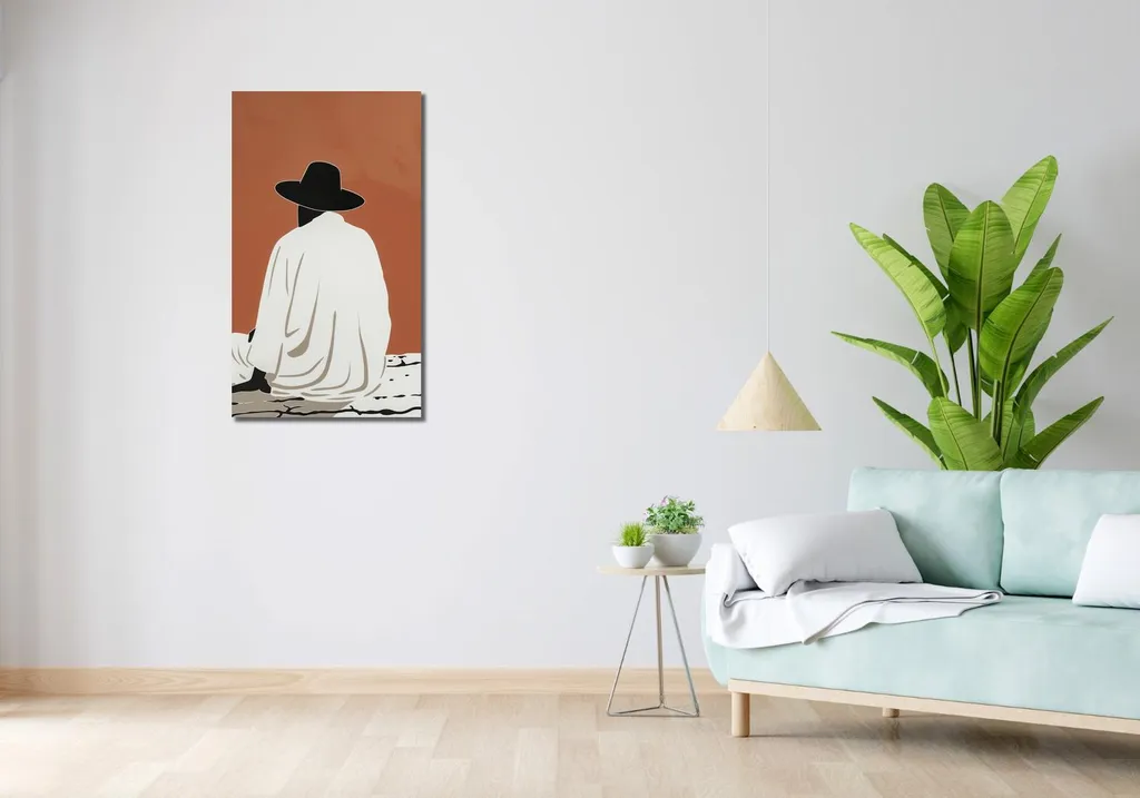 Image Pensées Lointaines 50x90 cm - Impression Qualité Galerie d'Art