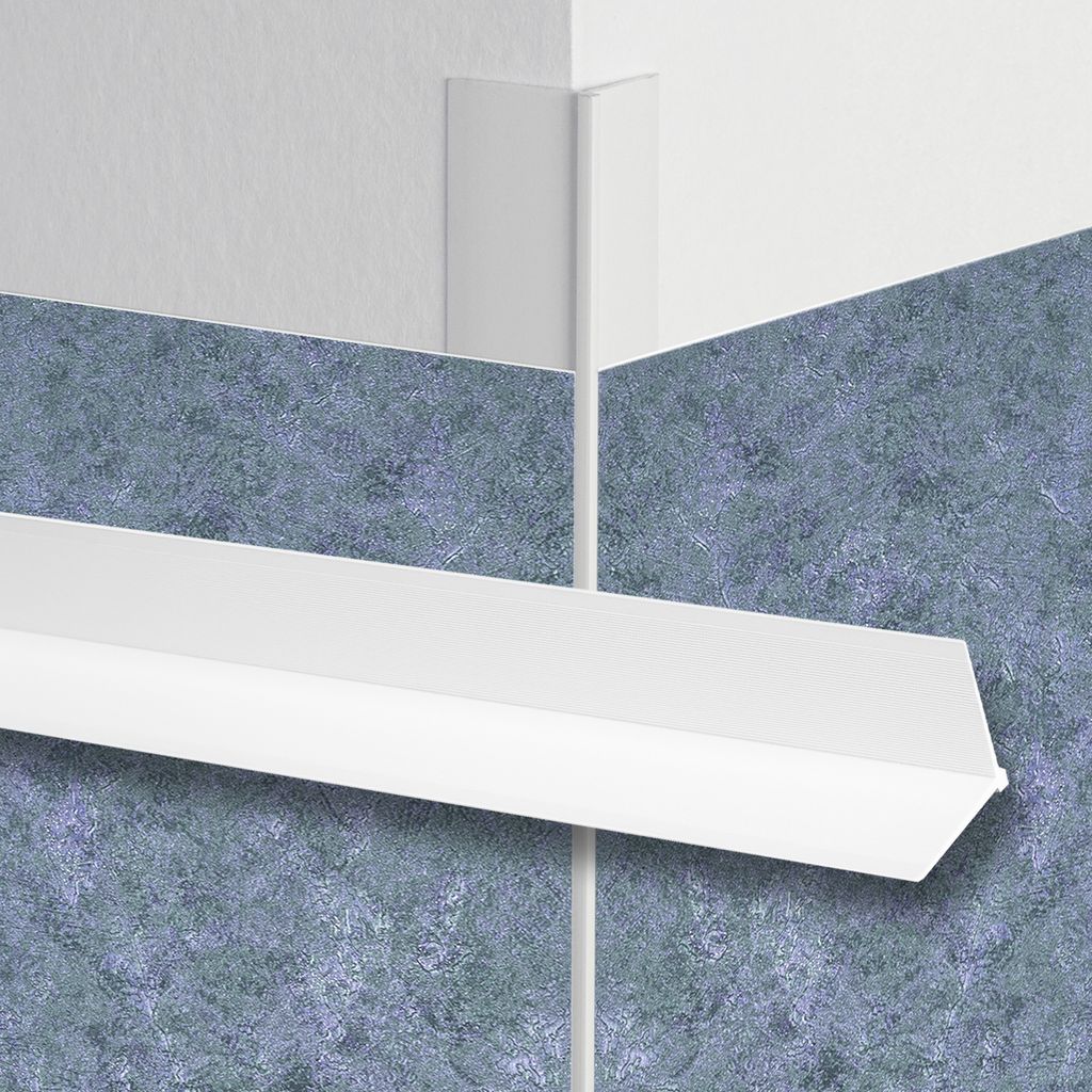 LEMAL Tapeteneckleiste - Maler Eckenwinkel Kantenschutz L-Profil Tapetenzubehör weiß 23x23mm (TE0101 20 Meter Sparpaket) Eckschutzprofil Winkelpr...