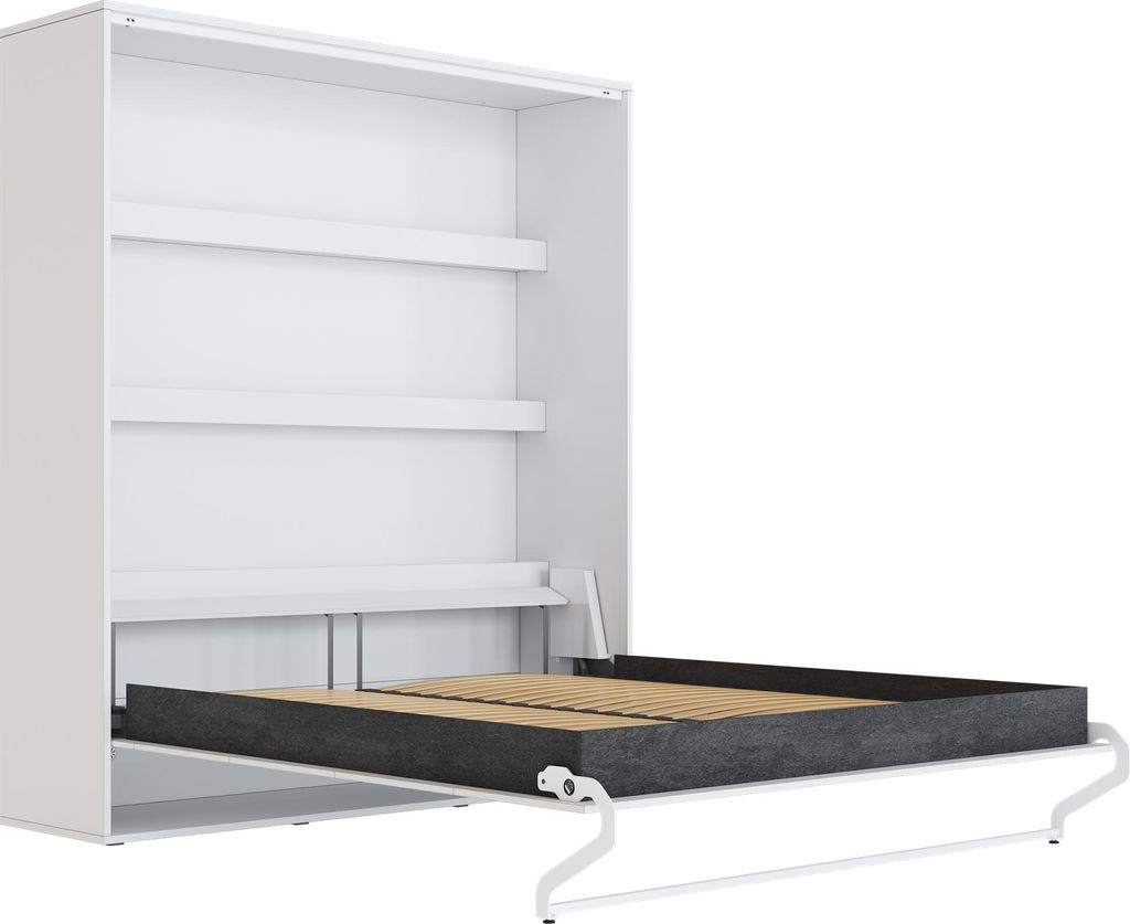 Schrankbett 180x200 Vertikal M3 Tiefe 55cm Weiss