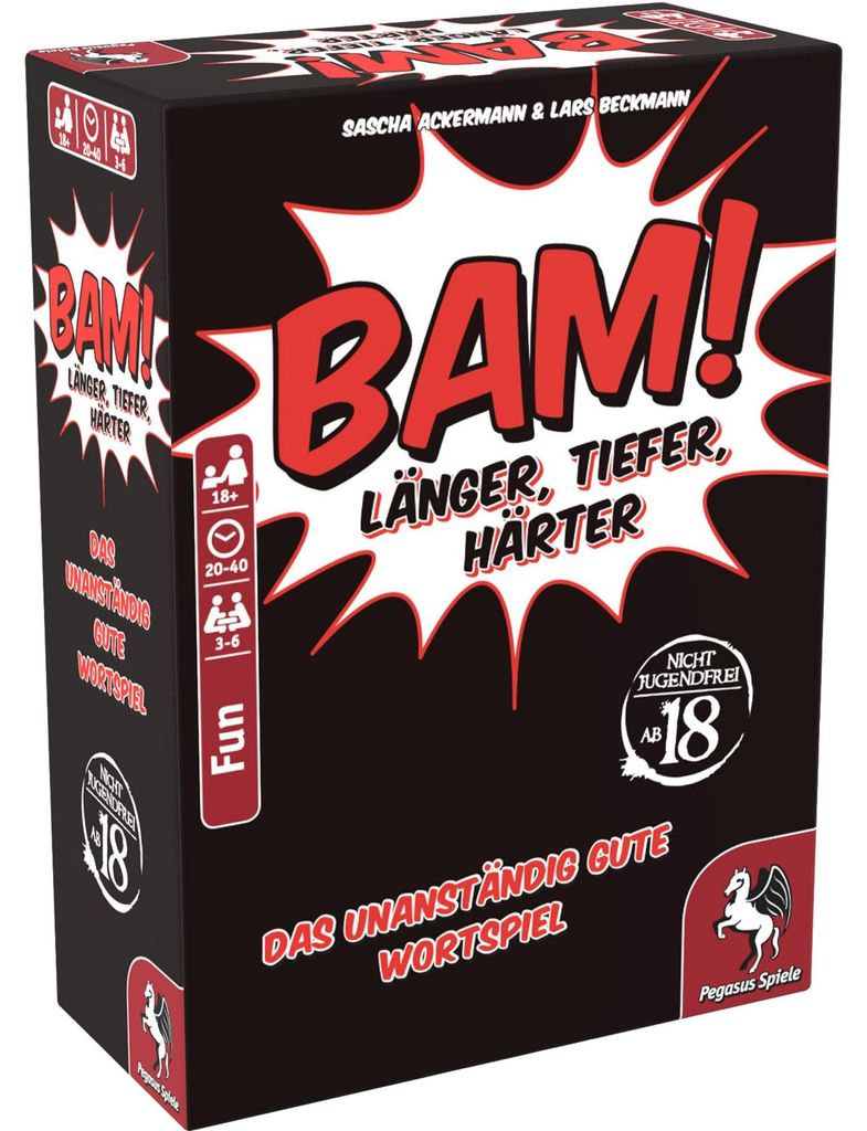 Pegasus BAM! - Länger, Tiefer, Härter, Partyspiel Produktbild 