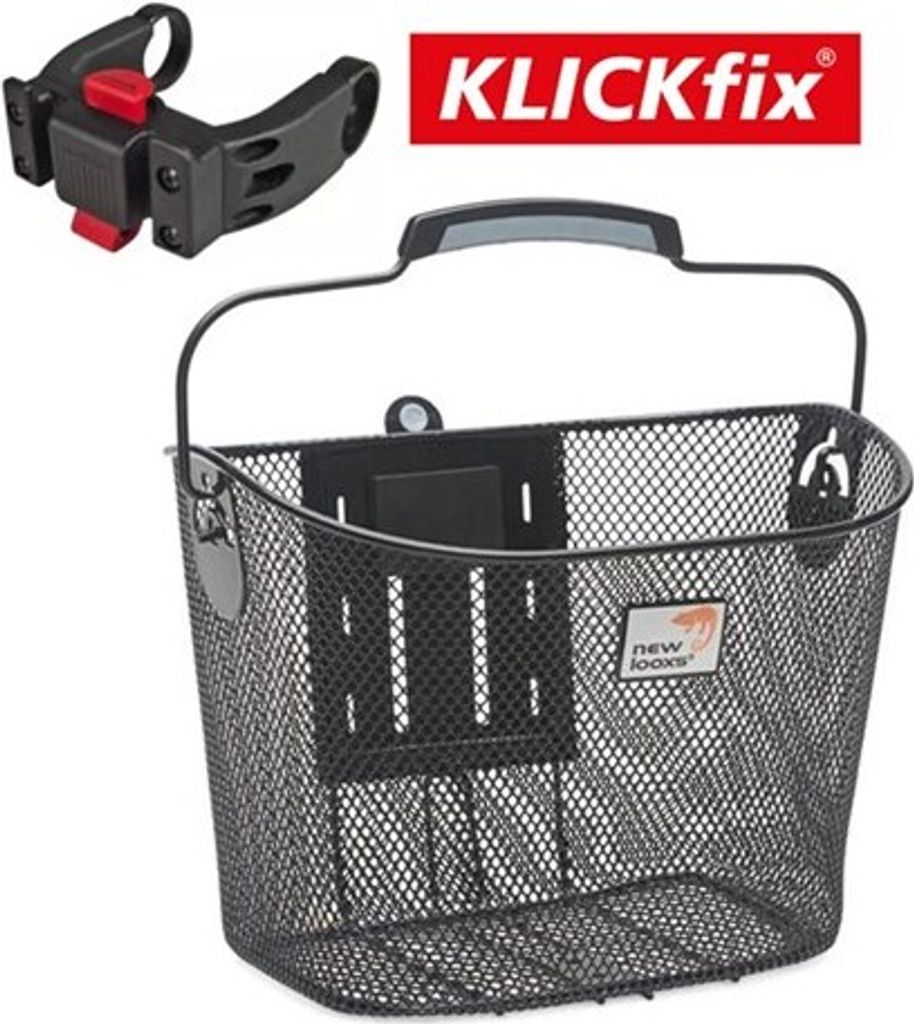 Newlooxs New Looxs Basket Tuscany KF Schwarz + Klickfix E-Bike