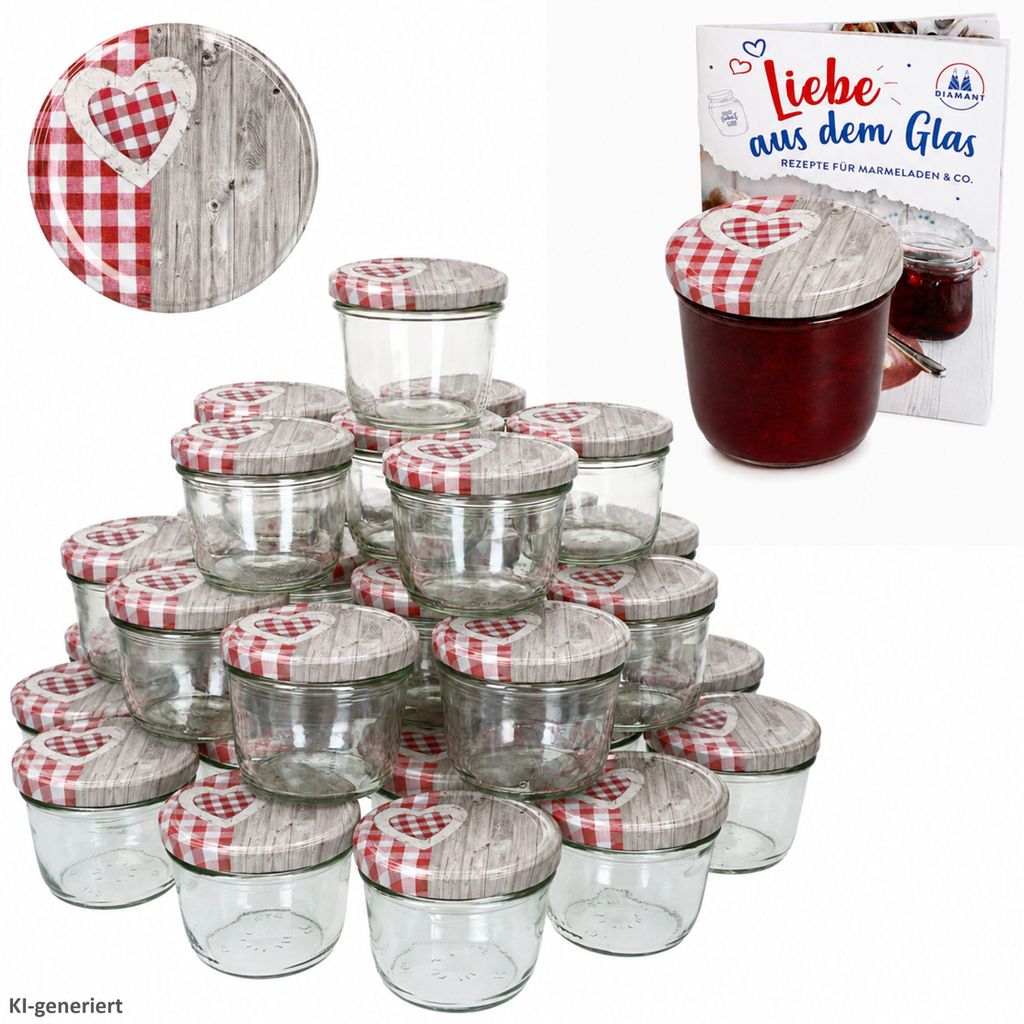 100 pots 230 ml To 82 bois cœur rouge avec couvercle et Image du produit 