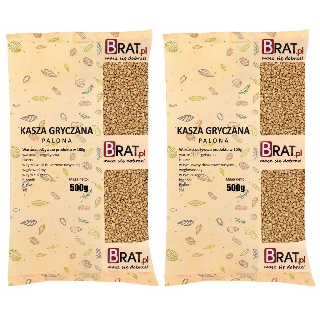 Gruaux de sarrasin grillés 1kg (2x500g) Image du produit 