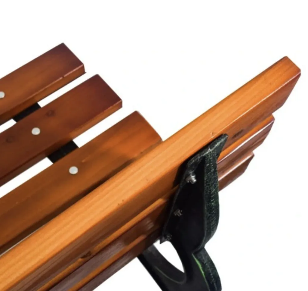 Banc de jardin pour balcon ou cour extérieure assise confortable bois - 6