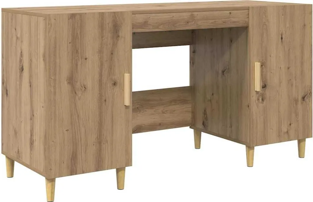 Scrivania Fai-da-te vidaXL Rovere Artisan 140cm | Facile Montaggio